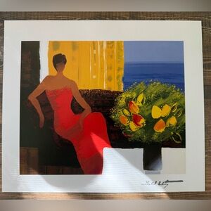 Interieur by Emile Bellet Signed Seriolithograph